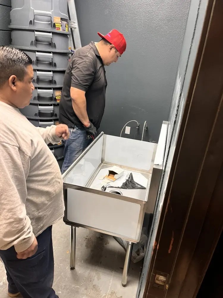 Commercial plumbing and sink installation in West Brickell